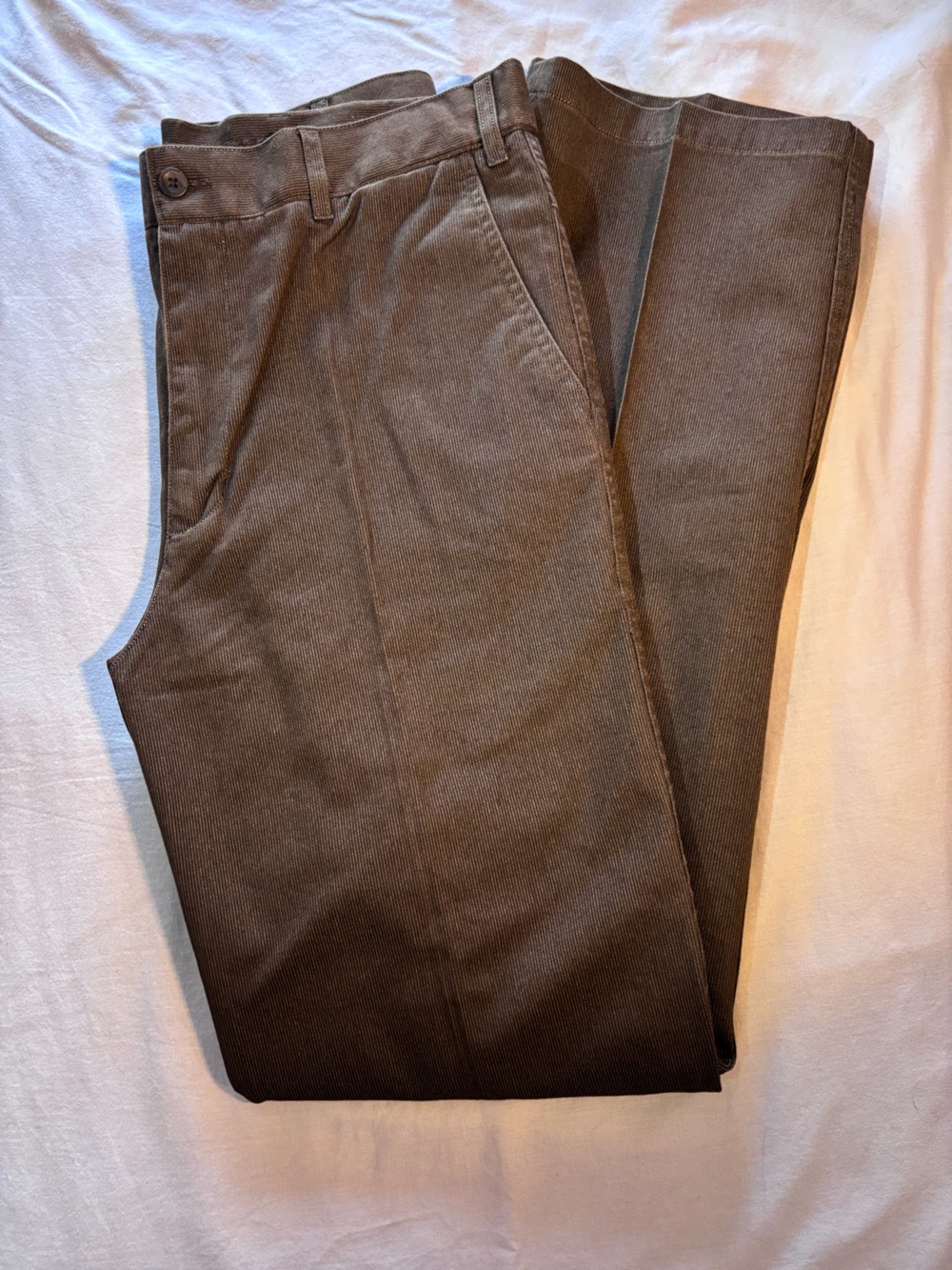 Dark Brown Pleated Trousers